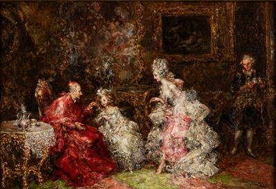 La famiglia di sua Eccellenza, olio su tela