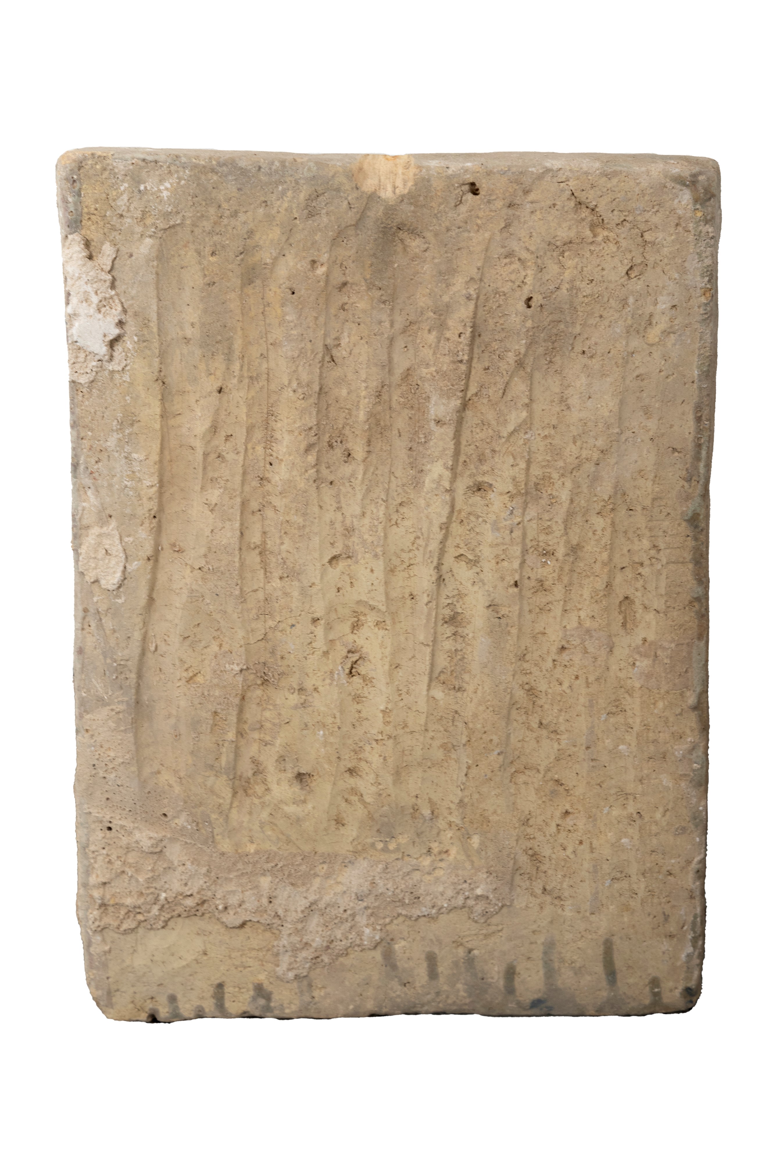 Antica Formella in Ceramica Policroma con Paesaggio, Persia