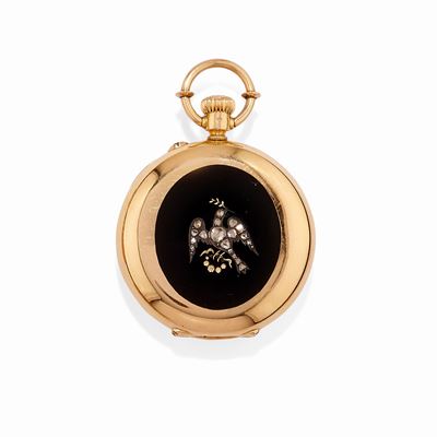 Orologio da tasca, oro giallo 18k, XIX secolo