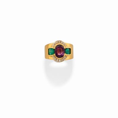 Anello con Ametista