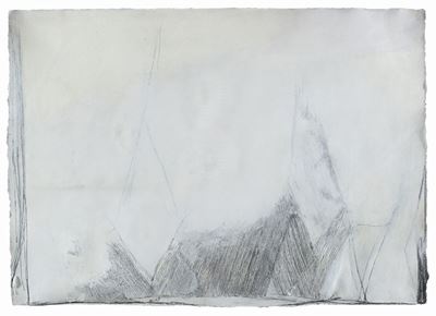La Notte delle Geometrie Naturali I (bozzetto), tecnica mista su carta