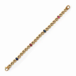  - Bracciale con zaffiri e rubini