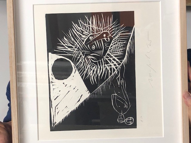 Mimmo Paladino - Souvenir - Due linoleografie a colori, ed. 4/17 e 12/17