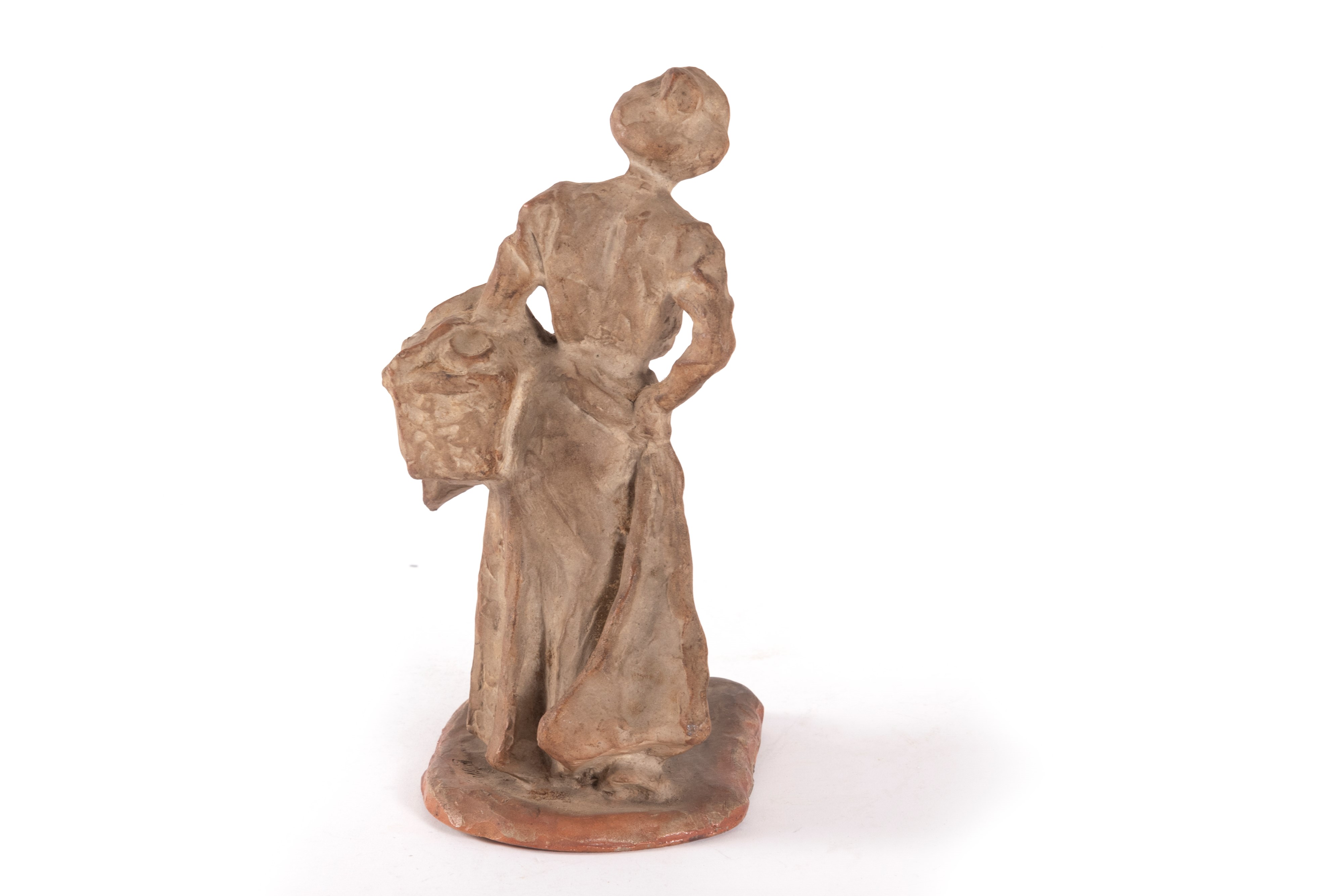 Statuina in Terracotta Raffigurante Figura Femminile, Fine Secolo XIX