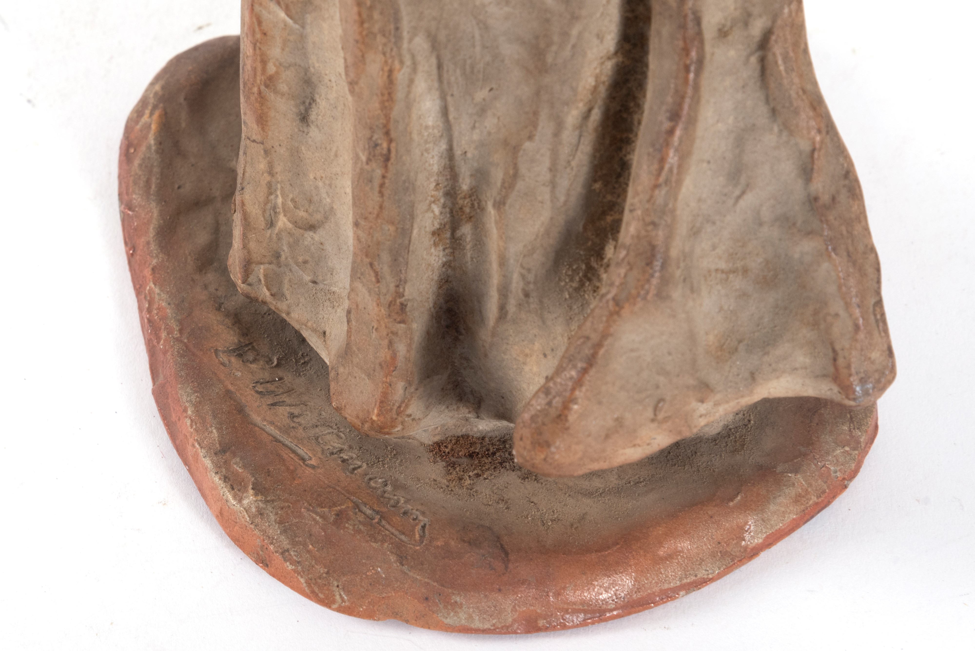 Statuina in Terracotta Raffigurante Figura Femminile, Fine Secolo XIX