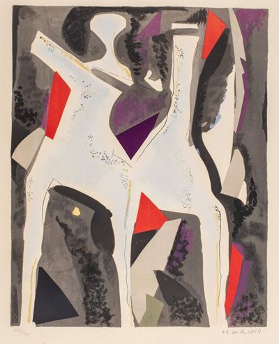 Personnages du Sacre Printemps - Cartella completa di 8 litografie a colori, 1974