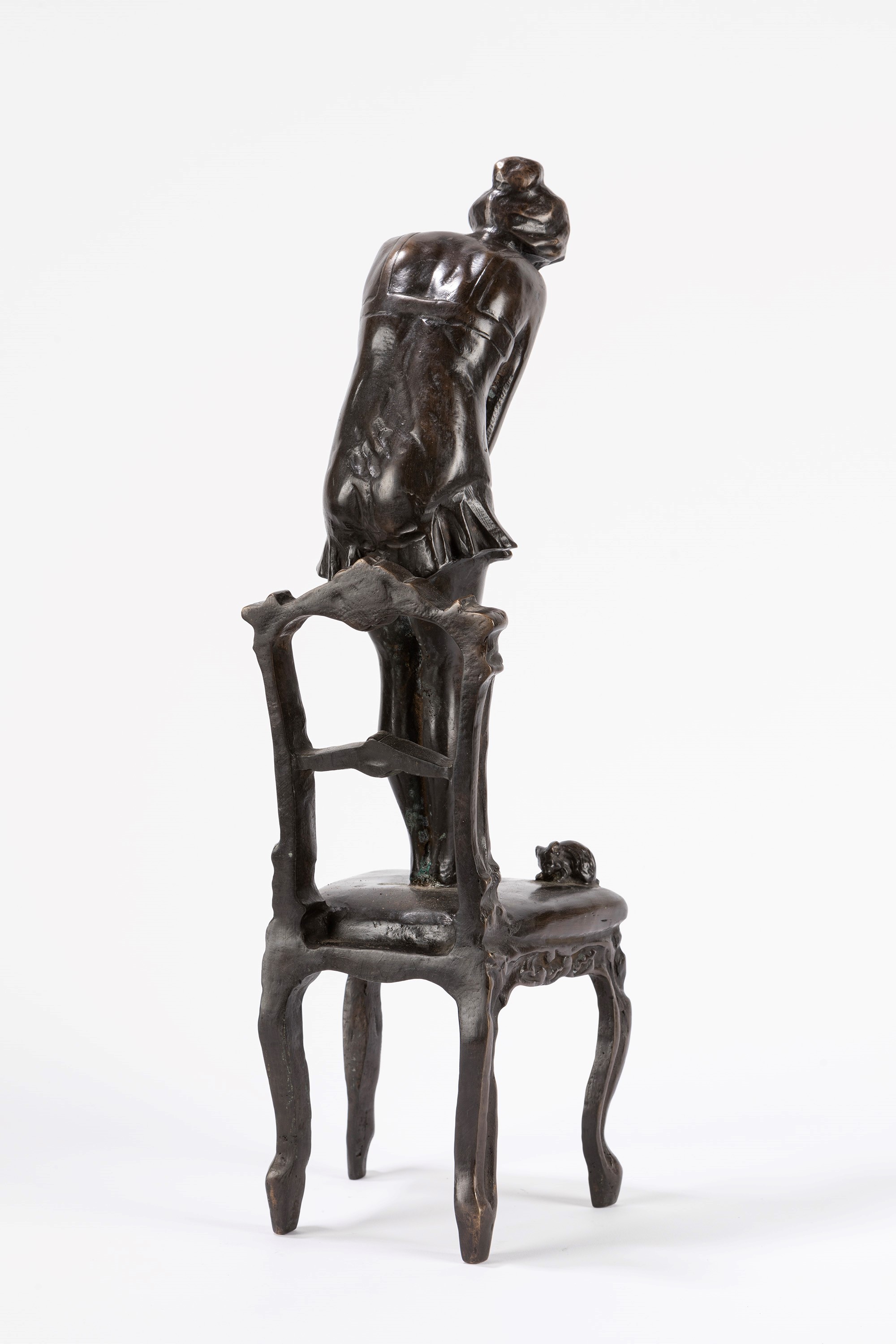 Elia Sala - Il topolino - scultura in bronzo