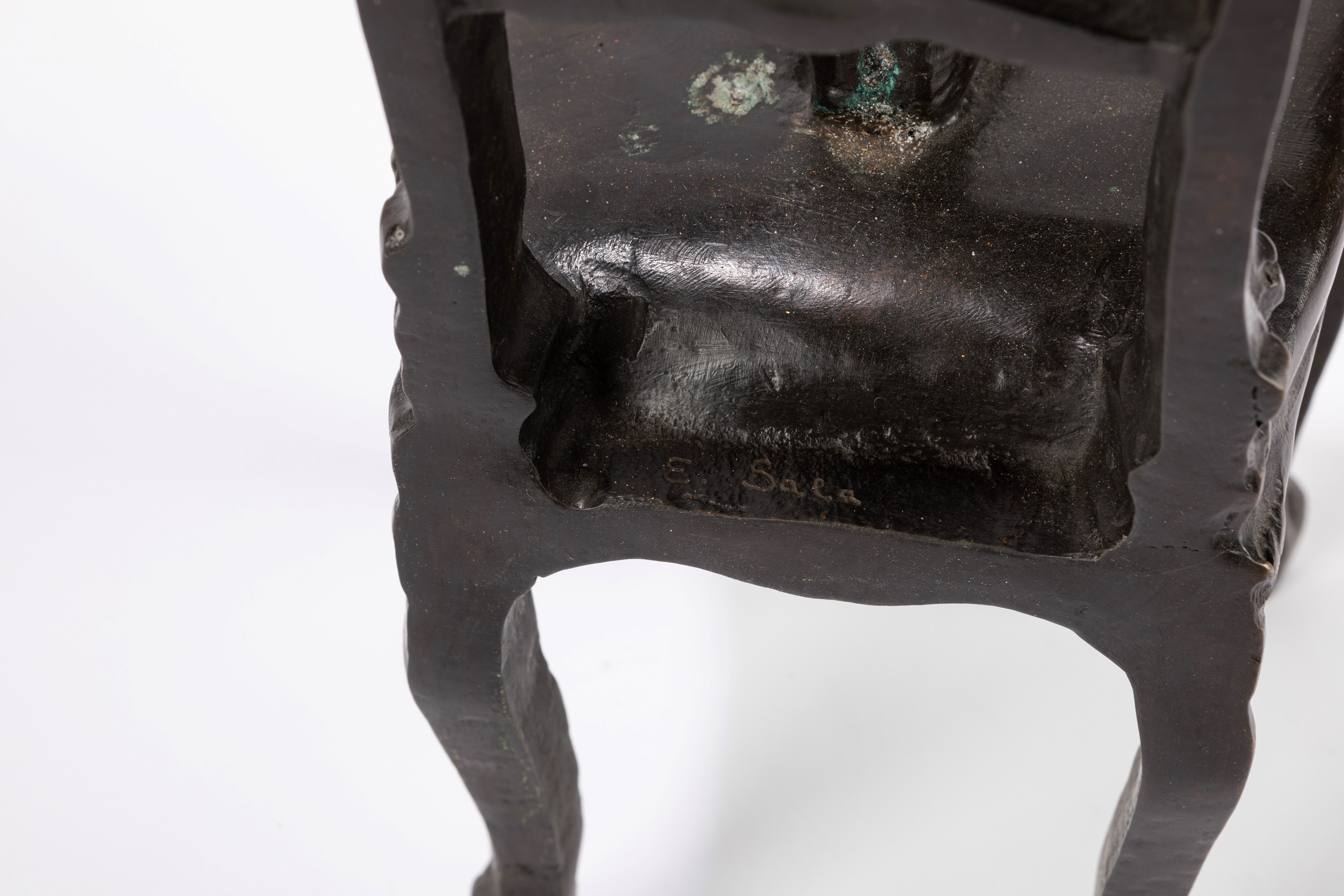 Elia Sala - Il topolino - scultura in bronzo