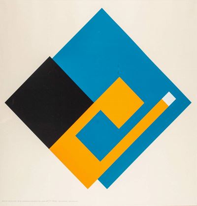 Negativo-positivo (tre fogli), 3 serigrafie a colori