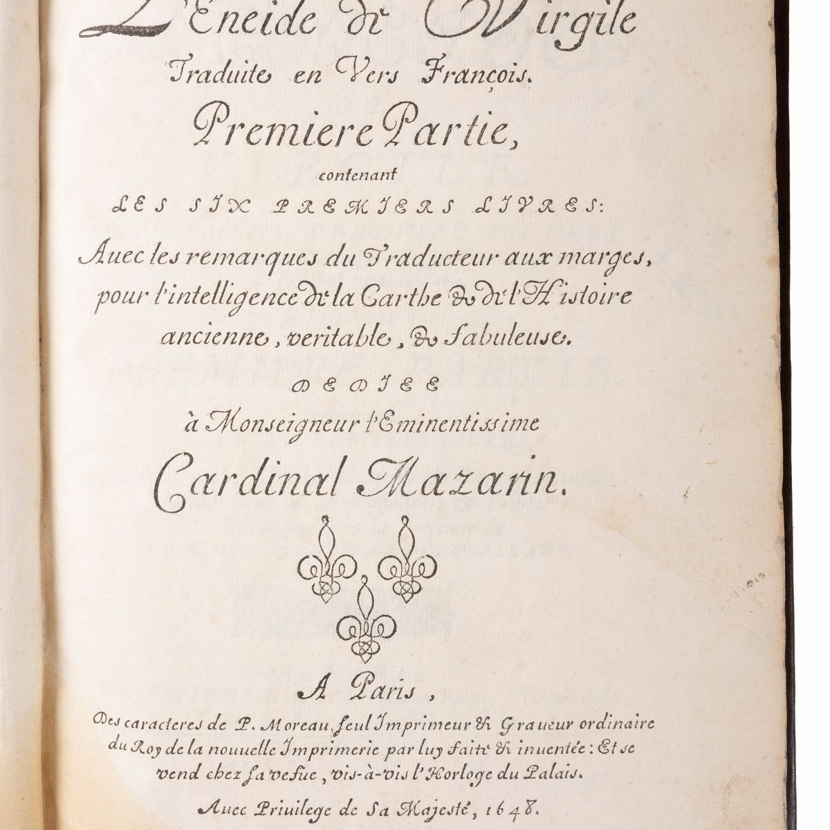 Publio Virgilio Marone - Virgilio, L'Eneide tradotte en vers françois, Edizione del 1648