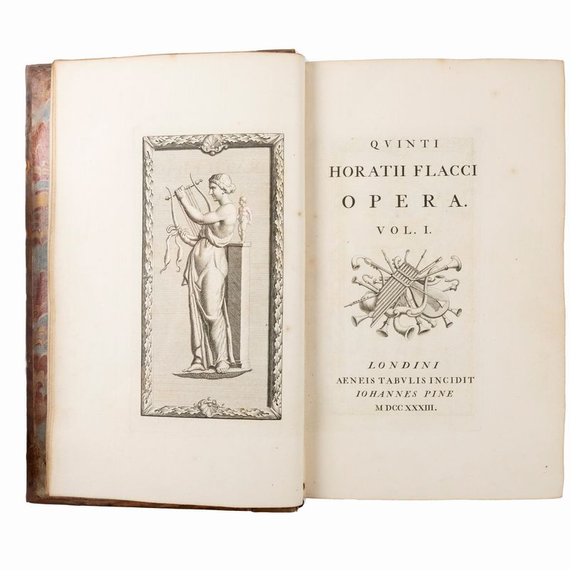 Orazio, Flacco Quinto - Orazio Flacco Quinto, Opera. Prima edizione con apparato iconografico inc...