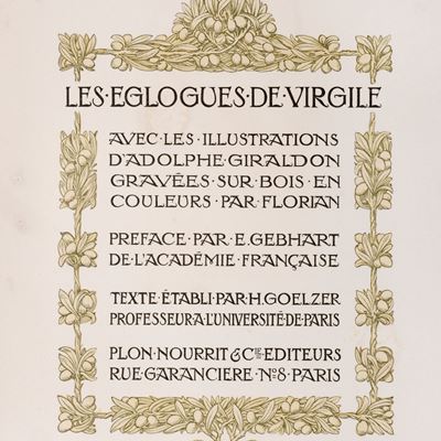 Les Eglogues de Virgile, illustrato da Adolphe Giraldon, 1906