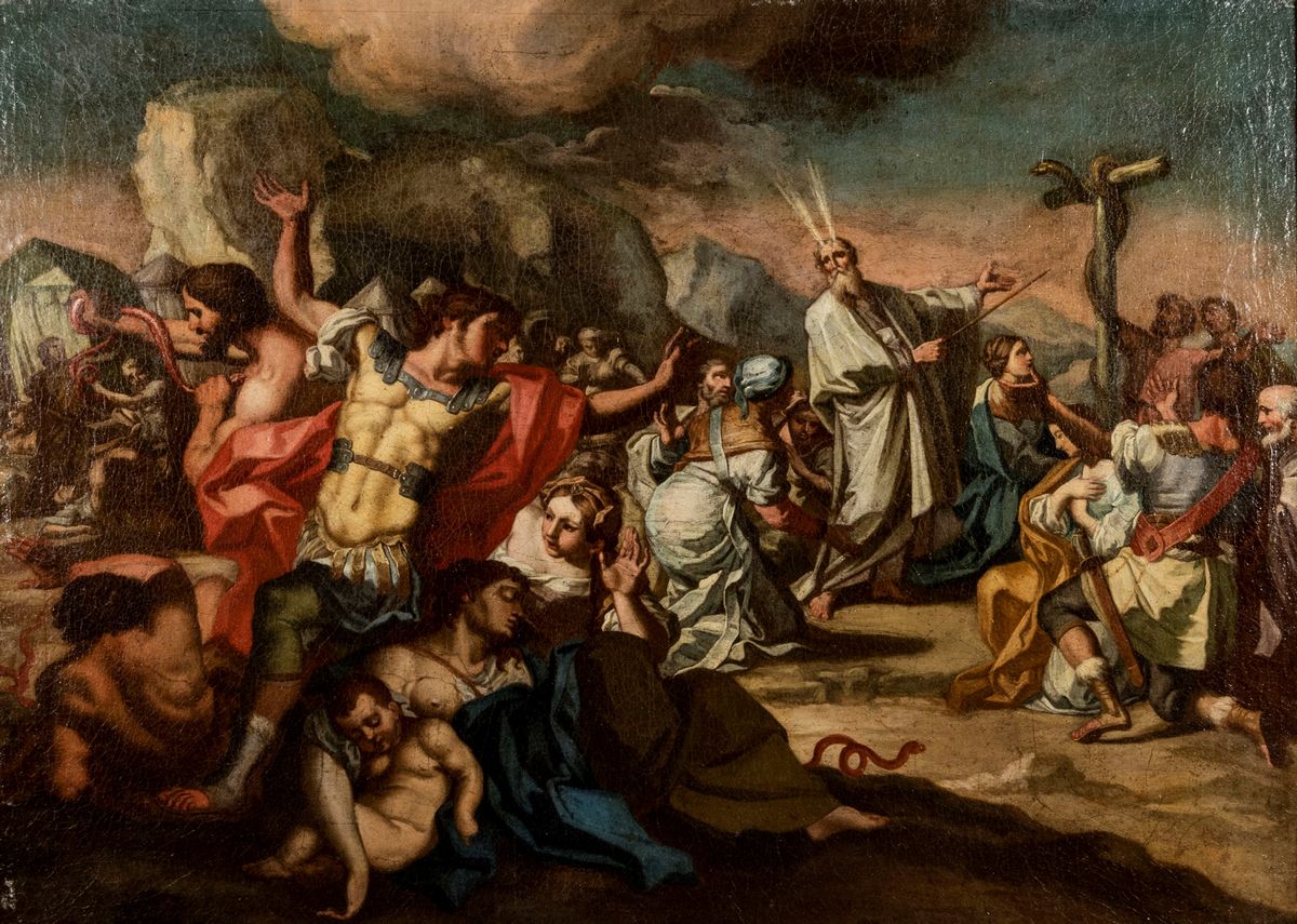 scuola-napoletana-secolo-xviii-mos-e-il-serpente-di-bronzo