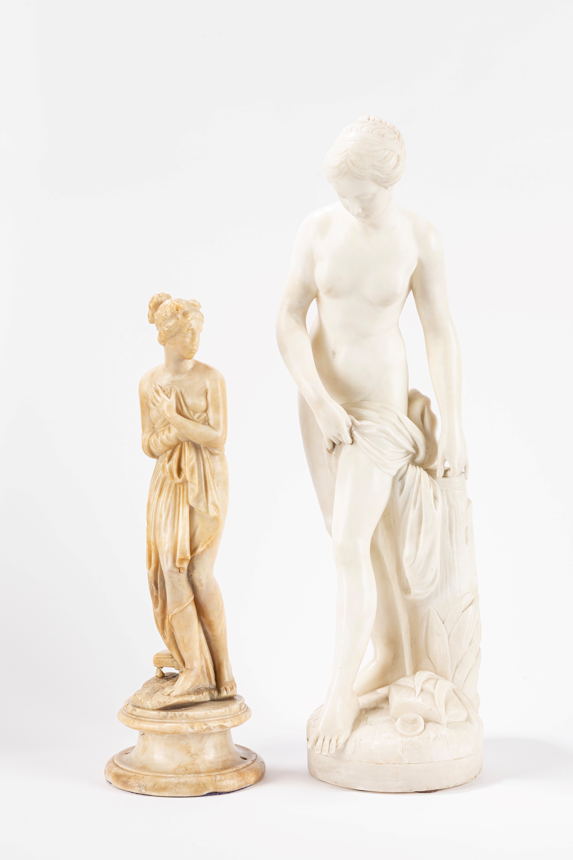 Guglielmo Pugi - Bagnante, scultura in alabastro