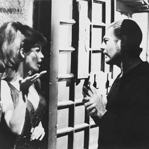 Anna Magnani, Walter Chiari and Luchino Visconti in "Bellissima"