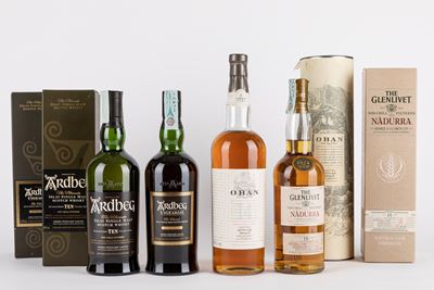 Selezione Ardbeg, Oban e Glenlivet (4 Bt)