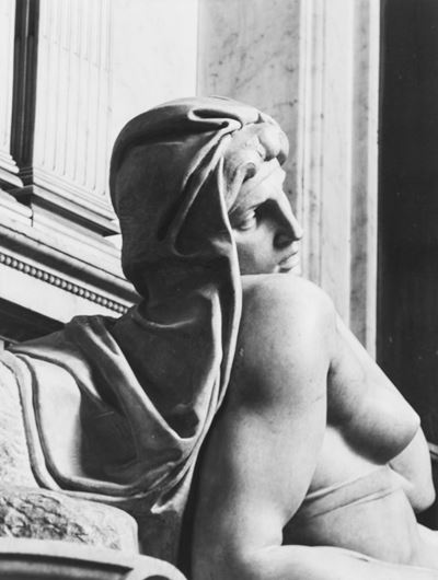 Cappelle Medicee di Michelangelo Buonarrotti, stampa vintage alla gelatina ai sali d'argento