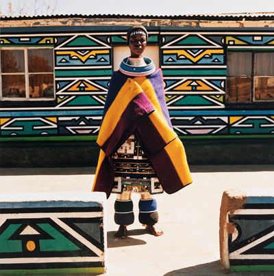 Ndebele, Sud Africa - Stampa vintage alla gelatina ai sali d'argento