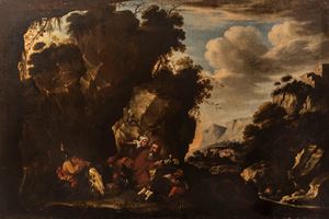 Scuola olandese, secolo XVII - Temptations of Saint Anthony Abate