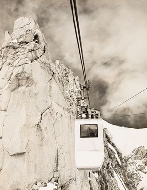 Monte Bianco, viaggio inaugurale della cabinovia