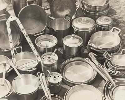Mercato - Stampa vintage alla gelatina ai sali d'argento