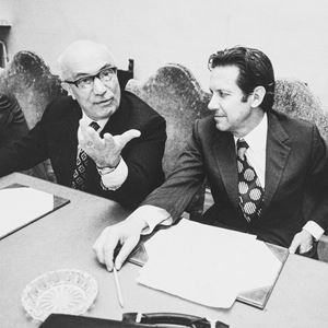 Amintore Fanfani e Flaminio Piccoli