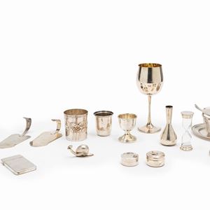 Seventeen silver objects, Italy 20th Century