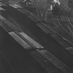 New York train tracks