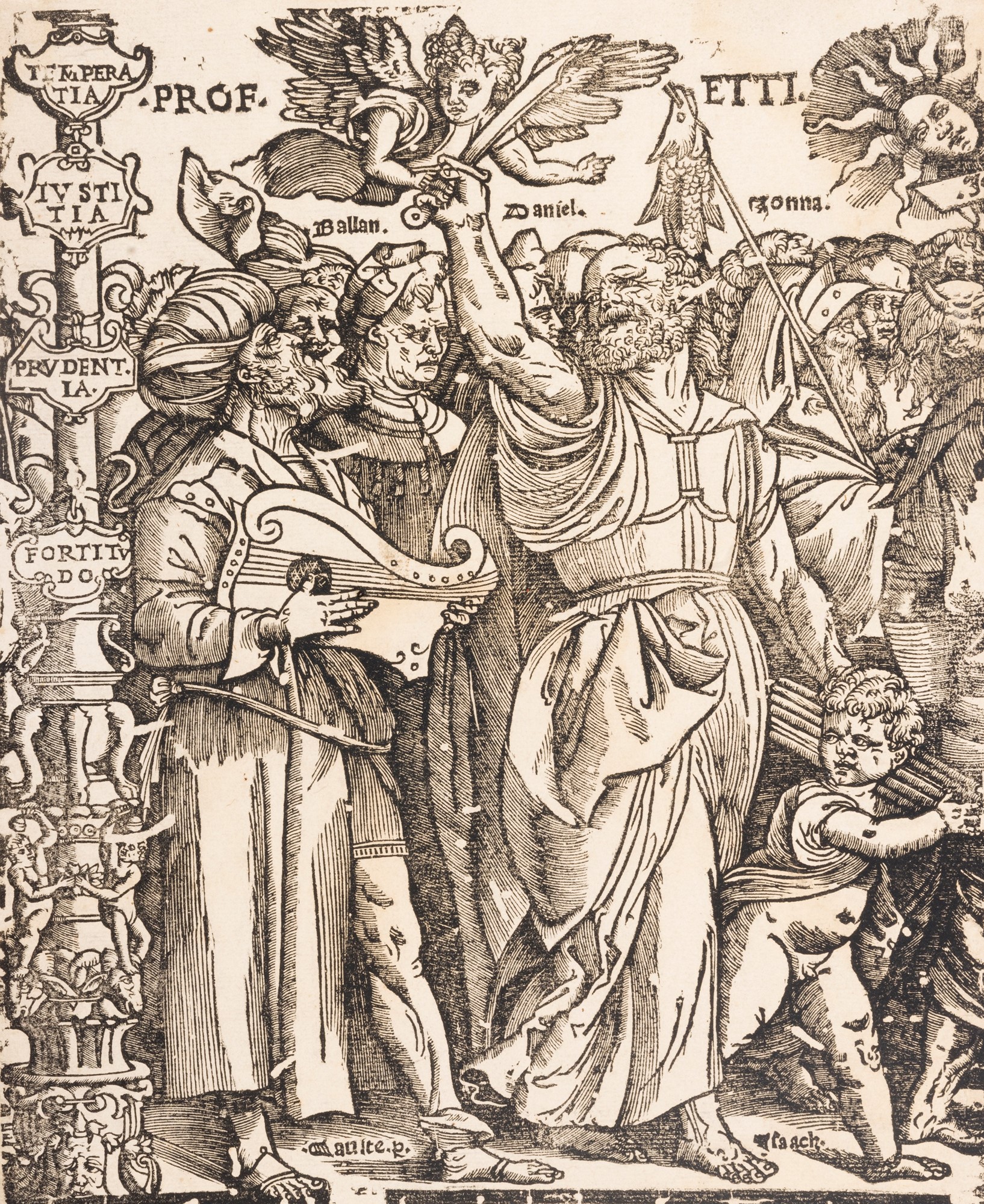 Tiziano Vecellio - Corteo processionale con Trionfo di Cristo, xilografia