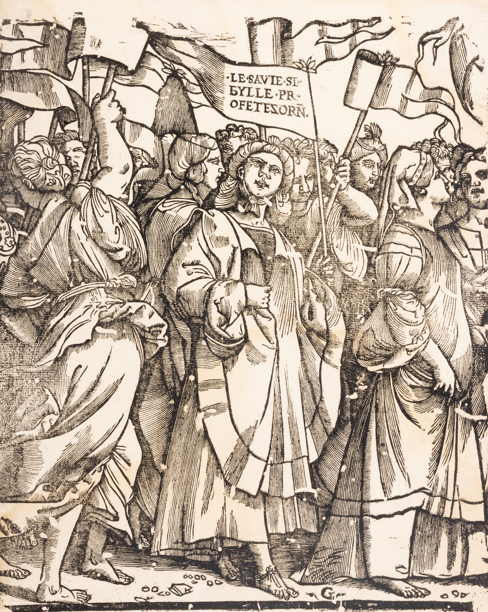 Tiziano Vecellio - Corteo processionale con Trionfo di Cristo, xilografia