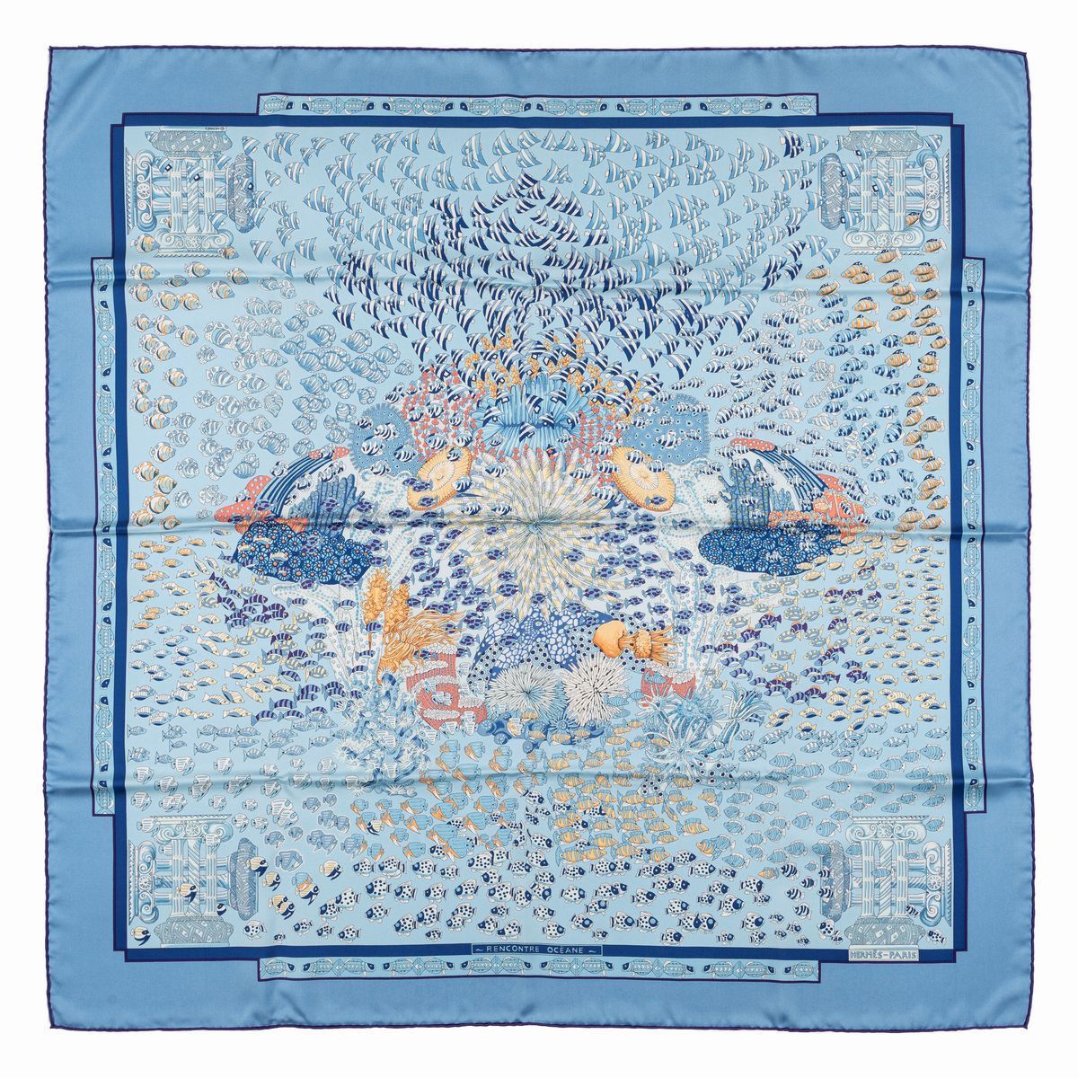 Hermès - Rencontre Oceane silk twill scarf 2001 | Luxury Fashion