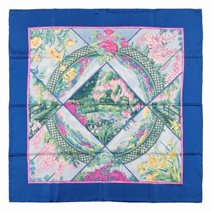 Giverny silk twill scarf