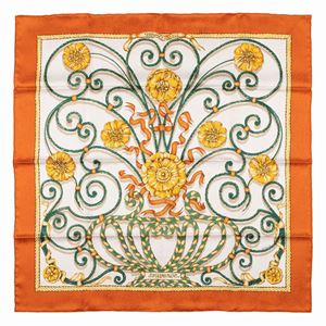 Jouvence silk twill scarf