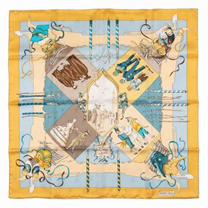 Le Carnaval de Venise (renamed Fêtes vénitiennes) silk twill scarf