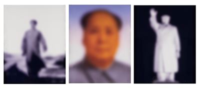 Mao's Portrait - Tre C-print vintage, 2005