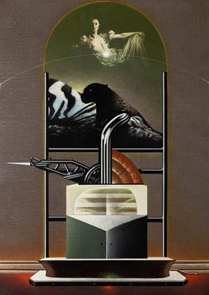 Studio per stanza meccanica con avvenimento