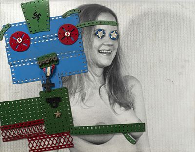 Senza titolo (Meccano), tecnica mista su carta