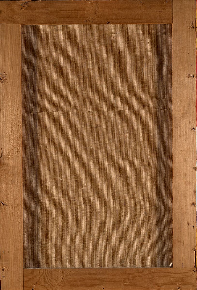 Gianni Dova - Senza titolo, olio su carta intelata