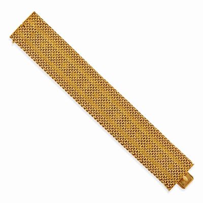 Bracciale in oro giallo 18k, circa 1950