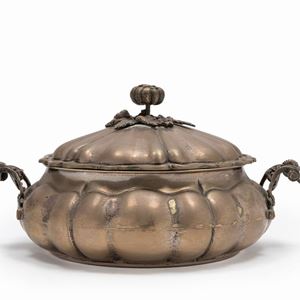 A silver tureen, Italy, 20th Century