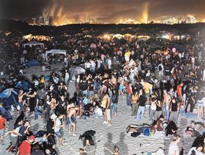 Rosignano by night, from the portfolio "Landscape with figures"