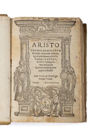  Aristofane - Aristophanis comicorum principis Comoediae undecim, e Graeco in Latinum... translatae.