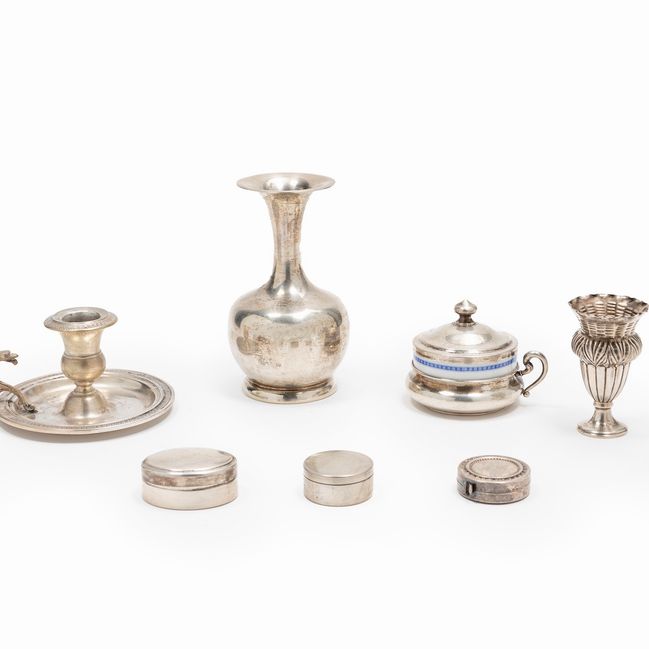 Ten silver objects, 20th Century, defects XX Secolo | Silver | Finarte ...