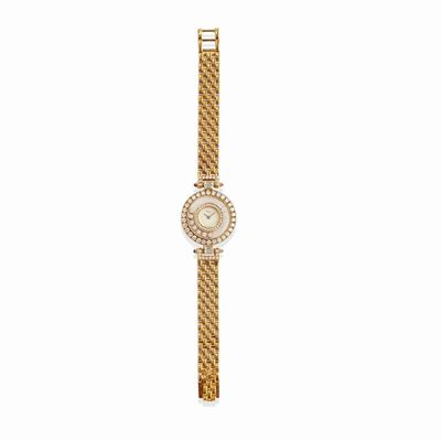 Orologio 'Happy Diamonds', oro giallo 18k, diametro mm 26