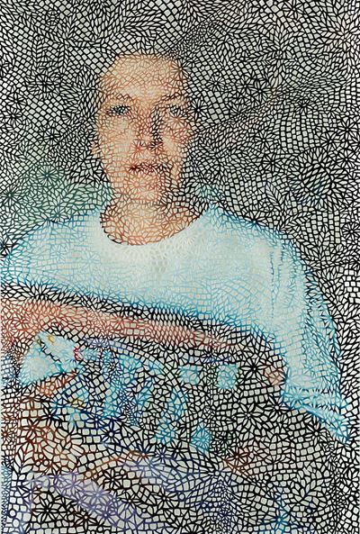 Cue to a monologue: Veil, C-print vintage su plexiglass