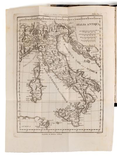 Le Storie di Polibio da Megalopoli, 1824-1834, edizione con 14 grandi carte ripiegate
