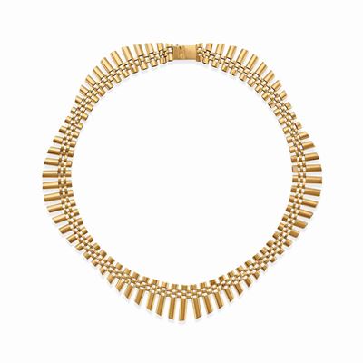 Collana in oro giallo 18k, 1950