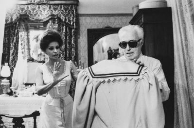 Vittorio De Sica e Sophia Loren in 'Il viaggio', stampa vintage alla gelatina ai sali d'argento