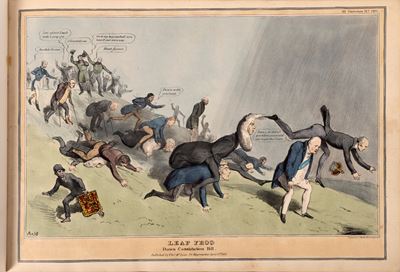 HB, Caricatures - Political Sketches, Album oblunga con 32 tavole a colori