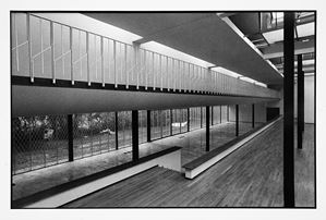 L'interno del Padiglione di Arte Contemporanea